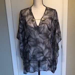 Michael Kors sheer top NWT